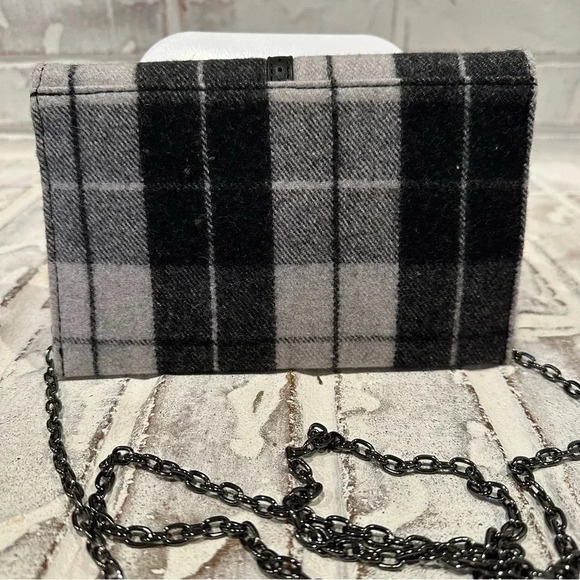 Danielle Nicole Plaid Black & Gray Crossbody Bag - Picture 4 of 8